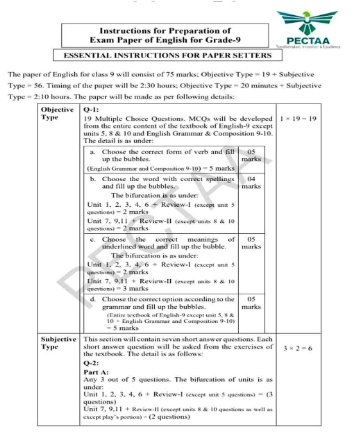 English Pairing Scheme and Smart Syllabus for Grade 9